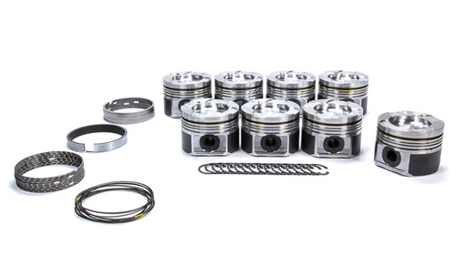 Mahle Pistons 930029875 Piston and Ring, PowerPak, Cast, 4.075 in. Bore, 3.0 x 2.0 x 3.0 mm Ring Groove, Minus 41.80 cc, GM Duramax, Kit