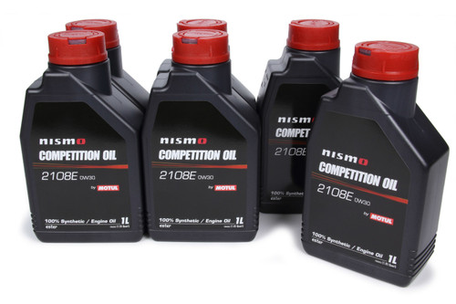 Motul USA 102497 Motor Oil, Nismo, 0W30, Synthetic, 1 L Bottle, Set of 6