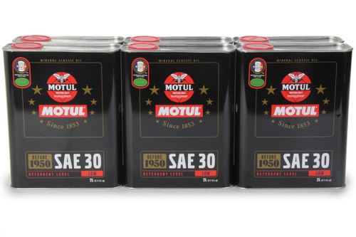 Motul USA 104509 Motor Oil, Classic, 30W, Conventional, 2 L Can, Set of 10