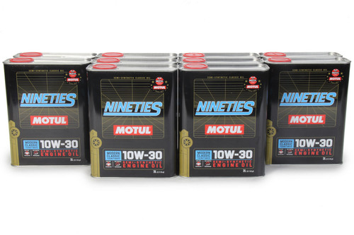 Motul USA 110620 Motor Oil, Classic Nineties, 10W30, Semi-Synthetic, 2 L Can, Set of 10