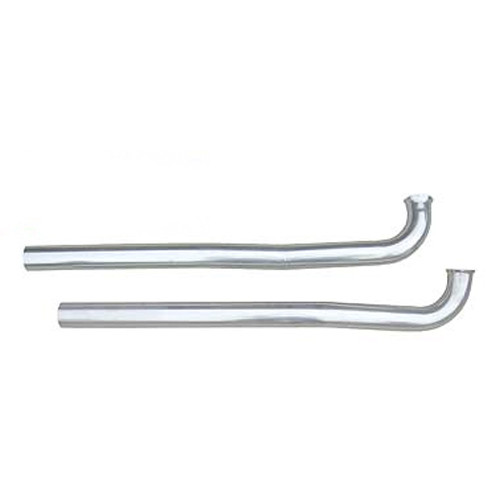 Pypes Performance Exhaust DGA20S33 Intermediate Pipes, 2-1/2 in. Diameter, Stainless, Natural, Pypes Exhaust, Stock 3-Bolt Manifolds, Pontiac Ho / Ram Air 1964-81, Pair