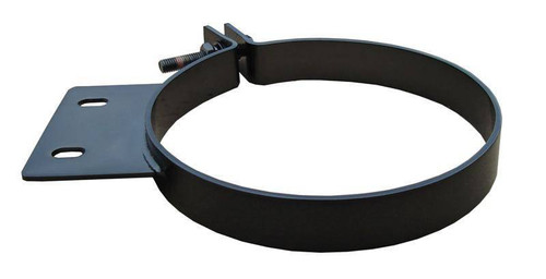 Pypes Performance Exhaust HSC007B Exhaust Clamp, Stack Clamp, 7 in. Diameter, Stainless, Black Powder Coat / Polished, Each