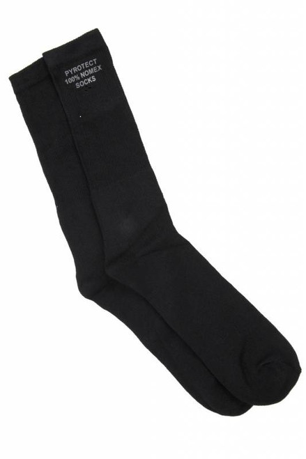 Pyrotect IS110320 Socks, Sport Heavy Duty, SFI 3.3, Nomex, Black, Large, Pair