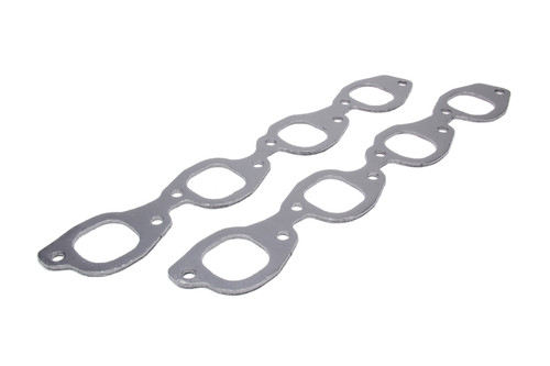 Remflex Exhaust Gaskets 2058 Exhaust Header / Manifold Gasket, 1.850 x 1.938 in. Rectangular Port, Graphite, Big Block Chevy, Pair