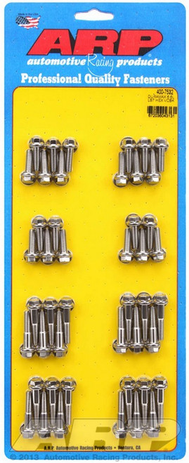 ARP 400-7532 Valve Cover Fastener, Bolt, 1/4-20 in. Thread, Hex Head, Stainless, Natural, LB7, 6.6 L, GM Duramax, Kit