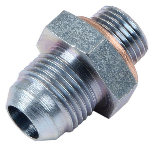 Carter 156386 Fitting, Adapter, Straight, 8 AN Male to 5/8-18 in. Male, Steel, Natural, Each