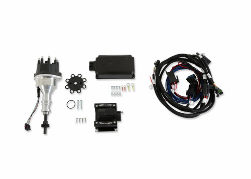 Holley 565-301K Ignition Kit, Sniper EFI HyperSpark, HyperSpark Distributor, HEI Cap, Ignition Box / Coil / Harness Included, Small Block Ford, Kit