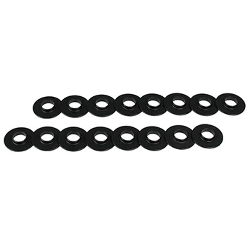 Howards Racing Components 96021 Valve Spring Locator, Outside, 0.060 in. Thick, 1.270 in. OD, 0.570 in. ID, 1.290 in. Spring OD, Steel, Black Oxide, Set of 16