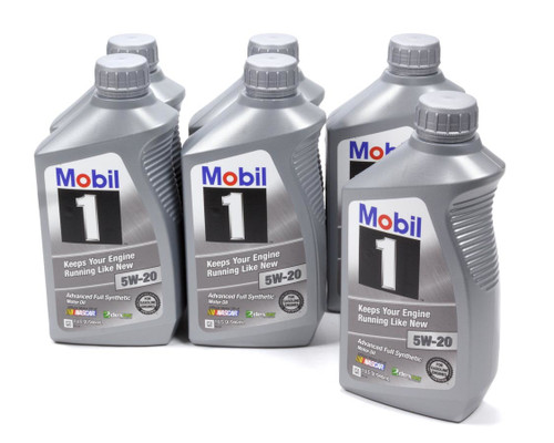 Mobil 1 103008 Motor Oil, 5W20, Synthetic, 1 qt Bottle, Set of 6