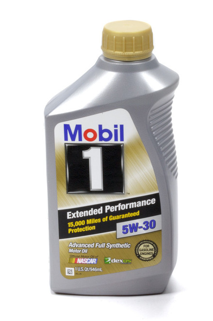 Mobil 1 MOB112627-1 Motor Oil, Extended Performance, 5W30, Synthetic, 1 qt Bottle, Each