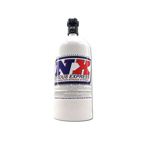 Nitrous Express 11050 Nitrous Oxide Bottle, 5 lb, Aluminum, White Powder Coat, Each