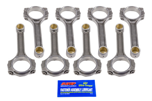 Scat Enterprises 2-ICR6000-7/16A Connecting Rod, Pro Sport, I Beam, 6.000 in. Long, Bushed, 7/16 in. Cap Screws, ARP2000, Forged Steel, Small Block Chevy, Set of 8