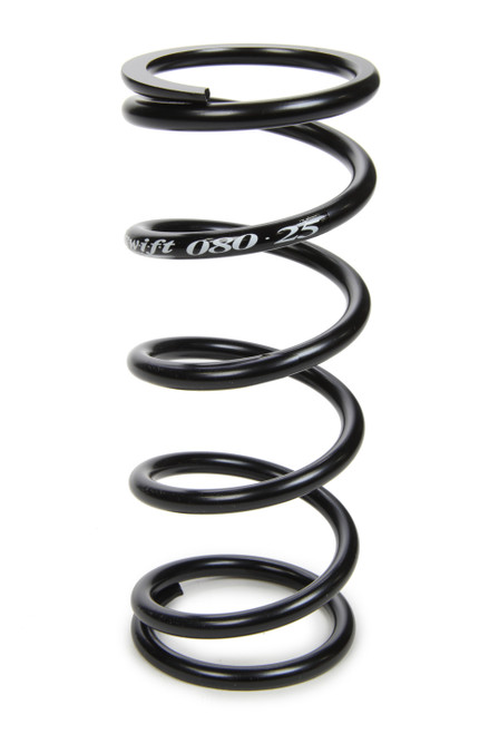 Swift Springs 080-250-150 Coil Spring, Coil-Over, 2.5 in. ID, 8 in. Length, 150 lb/in Spring Rate, Steel, Black Powder Coat, Each