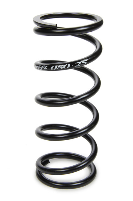 Swift Springs 080-250-175 Coil Spring, Coil-Over, 2.5 in. ID, 8 in. Length, 175 lb/in Spring Rate, Steel, Black Powder Coat, Each