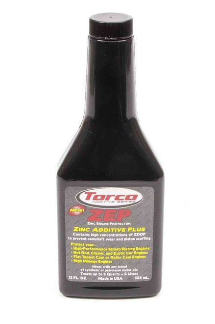 Torco A010033LE Motor Oil Additive, Zinc Additive, High Zinc, 12 oz Bottle, Each