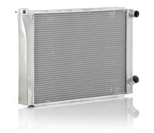 Be-Cool Radiators 35025 Radiator, Circle Track, 31 in. W x 19 in. H x 3 in. D, Passenger Side Inlet, Passenger Side Outlet, Aluminum, Natural, Each