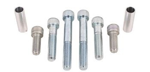 BMR Suspension RH017 Rear Differential Mounting Bolts, 9/16-13 in. Thread, Steel, Zinc Oxide, Ford Mustang 2015-24, Kit