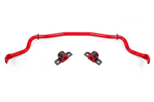 BMR Suspension SB044R Sway Bar, Front, 35 mm Diameter, Steel, Red Powdercoated, Ford Mustang 2015-24, Each
