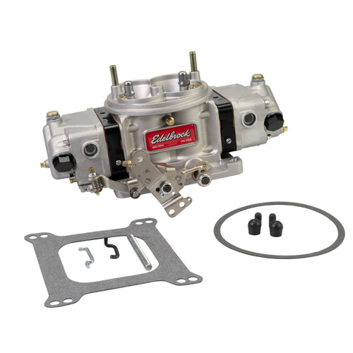 Edelbrock 1307 Carburetor, VRS-4150, 4-Barrel, 750 CFM, Square Bore / Dominator, No Choke, Mechanical Secondary, Dual Inlet, Black Anodized / Natural, Each