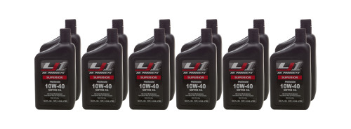 Extreme Racing Oil SP10W-40 Motor Oil, Street Performance Premium Blend, 10W40, Conventional, 1 qt Bottle, Set of 12