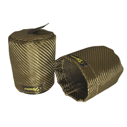 Heatshield Products 504702 Oil Filter Heat Shield, Lava HeatShield, 3.8 in. Diameter, 4.8 in. Tall, 1200 Degrees, Early Ford / GM, Each