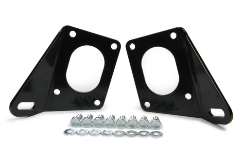 KRC Power Steering KRC 79000000 Motor Mount, Bolt-On, Steel, Black Powdercoated, Small Block Chevy Chassis to CT525, GM LS-Series, Pair