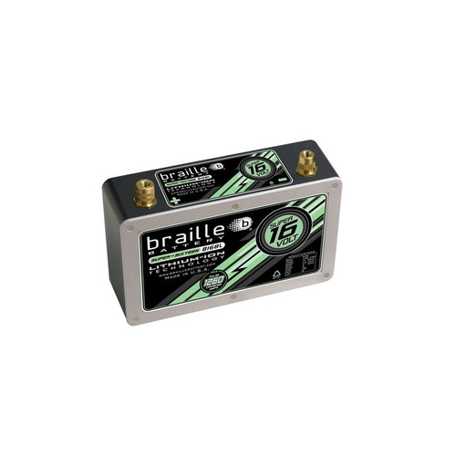 Braille B168L 16V Battery, 2,325 Pulse Amps, AGM, Top Terminal, Each