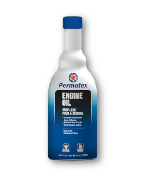 Permatex 30302 Motor Oil Additive, Stop Leak, 12 oz Bottle, Each