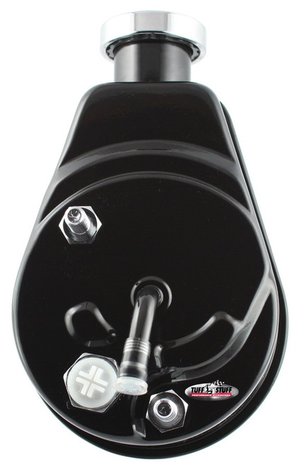 Tuff-Stuff 6177B Power Steering Pump, Saginaw, 3 gpm, 1200 psi, Steel, Black Powdercoated, Chevy Corvette 1980-82, Each