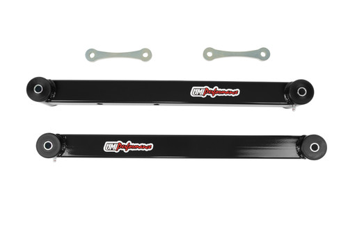 UMI Performance 3621-B Trailing Arm, Boxed, Lower, Polyurethane Bushings, Steel, Black Powdercoated, GM B-Body 1978-96, Pair