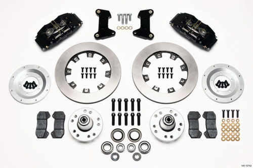 Wilwood 140-10742 Brake System, Forged Dynapro 6 Big Brake, Front, 6 Piston Caliper, 12.190 in. Plain. Iron Rotor, Aluminum, Black Powdercoated, Ford / Mercury 1974-78, Kit