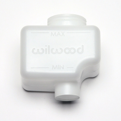 Wilwood 260-10204 Master Cylinder Reservoir, 7 oz, Plastic, White, Wilwood Remote Master Cylinders, Each