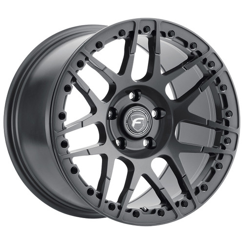 Forgestar Wheels F28370022P45 F14 Beadlock Drag Wheel, 17 x 10 in. 7.300 in. Backspace, 5 x 120 mm Bolt Pattern, Aluminum, Gray Powder Coat, Each