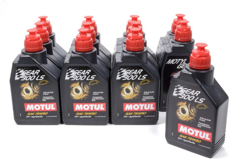 Motul USA 105778 Gear Oil, Gear 300 LS, 75W90, Limited Slip Additive, Synthetic, 1 L Bottle, Set of 12
