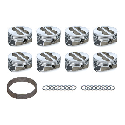 Icon IC10016-.030 Small Block Chevy FHR Forged Piston, 4.030 in. Bore, -10.00 cc, Set of 8