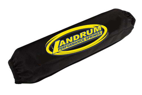 Landrum Springs SB12 Coil-Over Cover, 3 in. I.D, 12 in. Long, Elastic Ends, Hook and Loop Closure, Polyester, Black, Each