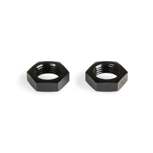 Earls AT592406ERL Bulkhead Nut Fitting, -06 AN, Straight, Black, Aluminum, Pair