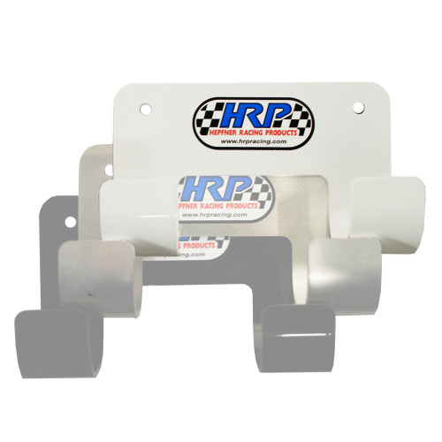 Hepfner Racing Products HRP6395-WHT Cordless Drill Holder, Aluminum, White Powder Coat, Each