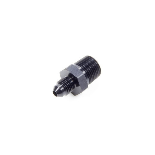 Earls AT981646ERL Fitting -04 AN to 3/8 in. NPT, Straight, Aluminum, Black, Each