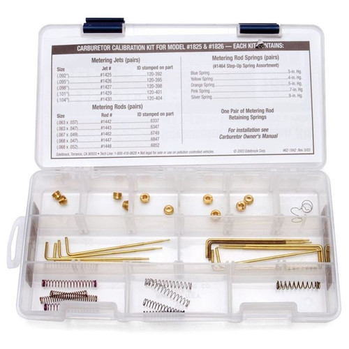 Edelbrock 1842 Carb Calibration Kit for Thunder Series AVS Carburetor