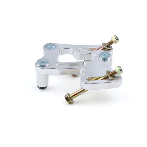 Jones Racing Products PSH-8001-C-R Power Steering Bracket, Driver Side, Head Mount, Aluminum, Natural, Small Block Chevy, Each