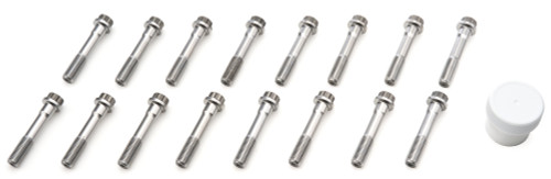 Optitorque Technologies LLC 10609 Connecting Rod Bolt, 9 mm x 1.0 Bolt, 12 Point Head, Chromoly, Natural, GM LS-Series, Set of 16