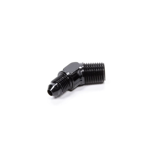 Fragola 482344-BL Fitting -04 AN to 1/4 in. NPT, 45 Degree, Aluminum, Black