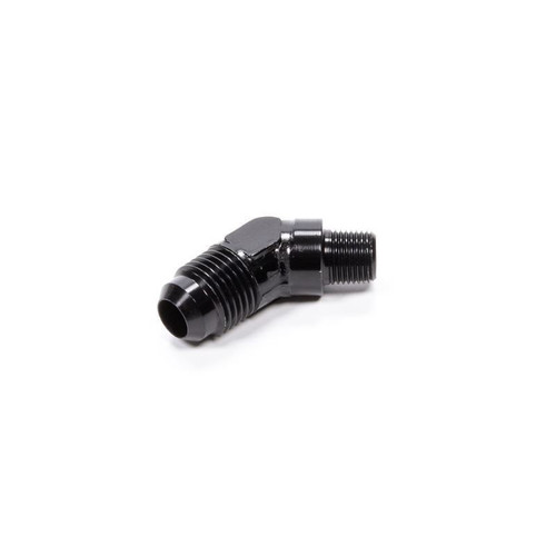 Fragola 482362-BL Fitting -06 AN to 1/8 in. NPT, 45 Degree, Aluminum, Black