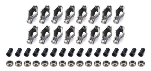 PRW Industries, Inc. 68455752 Rocker Arm, Sportsman, 7/16 in. Stud Mount, 1.52 Ratio, Roller Tip, Steel, Pontiac V8, Set of 16