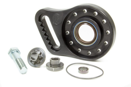 Wehrs Machine WM205 Panhard Bar Bracket, Pinion Mount, Bolt-On, 8 Position, Aluminum, Black Anodized, Quick Change, Kit