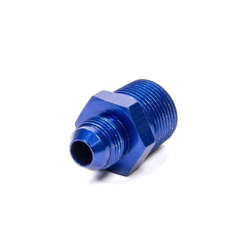 Fragola 481617 Fitting -08 AN to 3/4 in. NPT, Straight, Aluminum, Blue