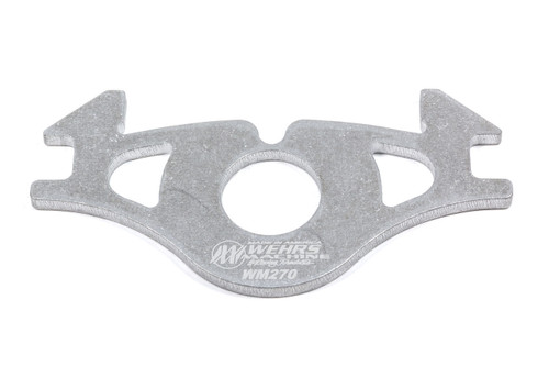Wehrs Machine WM270 Brake Caliper Spacer, Metric, 0.250 in. Thick, Aluminum, Natural, Narrow Rotors, Each