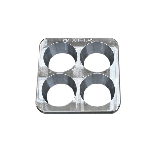 Wehrs Machine WM301-1.450 Restrictor Plate Insert, 1 in. Thick, 1.450 in. Diameter Bore, Aluminum, Natural, Wehrs Machine Spacer System, Each