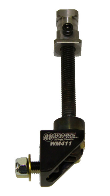 Wehrs Machine WM411 T-Bar Adjuster, Bolt-On/Weld-On, 0.75 in. Square Bar Mount, 16 Gauge, Aluminum/Chromoly, Black Anodized/Black, Kit